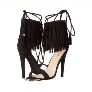(SOLD) Fashion Nova fringed heels